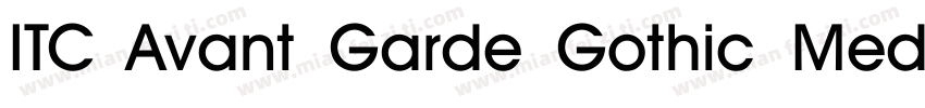 ITC Avant Garde Gothic Medium字体转换